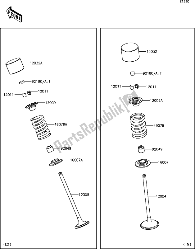 Todas las partes para B-8 Valve(s) de Kawasaki Z 900 2017