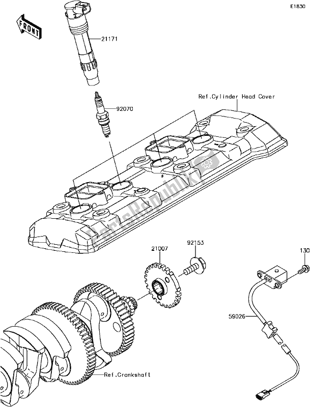 Todas las partes para C-13ignition System de Kawasaki Z 900 2017