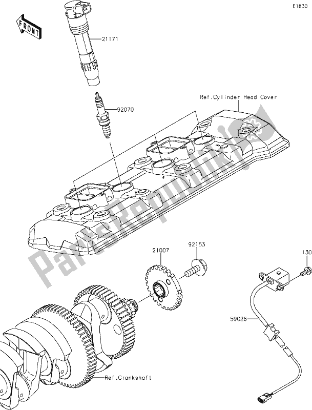 Alle onderdelen voor de 23 Ignition System van de Kawasaki Z 900 2021