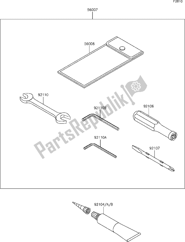 All parts for the 57 Owner's Tools of the Kawasaki Z 900 2021