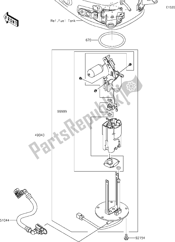 Todas las partes para 19 Fuel Pump de Kawasaki Z 900 RS 2018