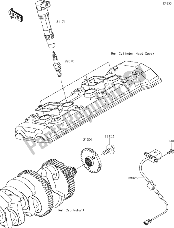 Tutte le parti per il 23 Ignition System del Kawasaki Z 900 RS 2018