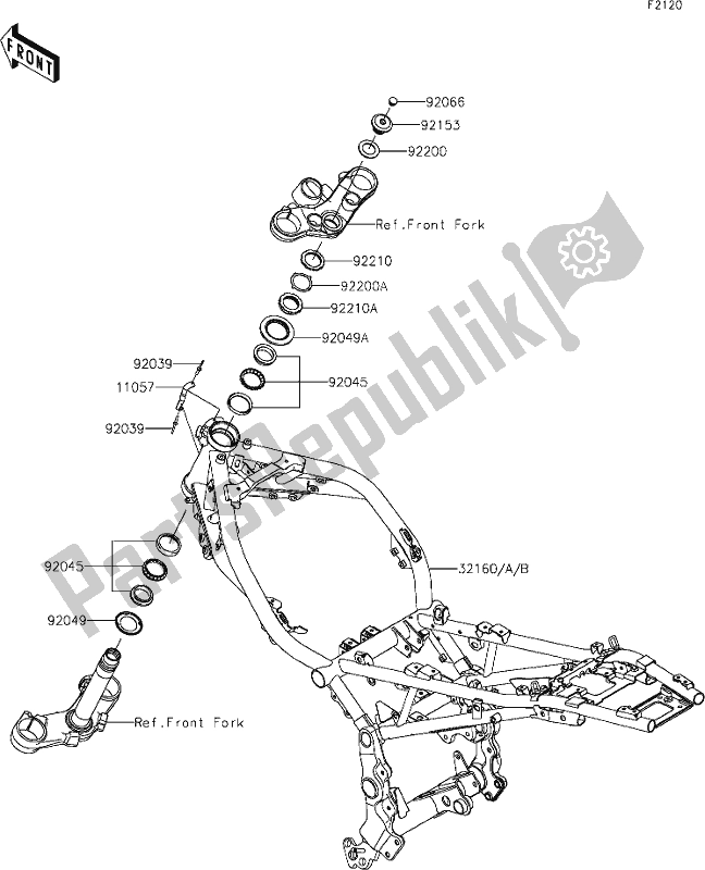 Todas las partes para 27 Frame de Kawasaki Z 900 RS 2018