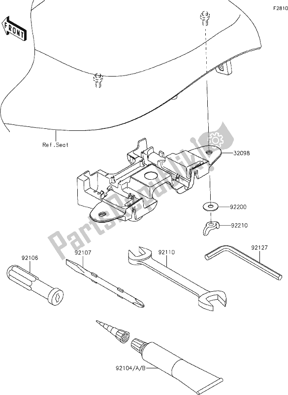 Tutte le parti per il 57 Owner's Tools del Kawasaki Z 900 RS 2018