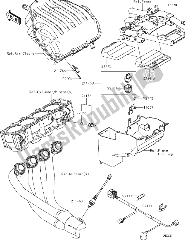 Toutes les pièces pour le 20 Fuel Injection du Kawasaki Z 900 RS 2019