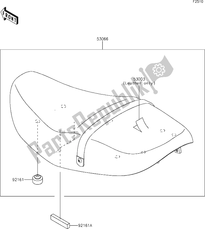 Todas as partes de 49 Seat do Kawasaki Z 900 RS 2020