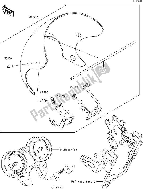 Alle onderdelen voor de 66 Accessory(cover) van de Kawasaki Z 900 RS 2020