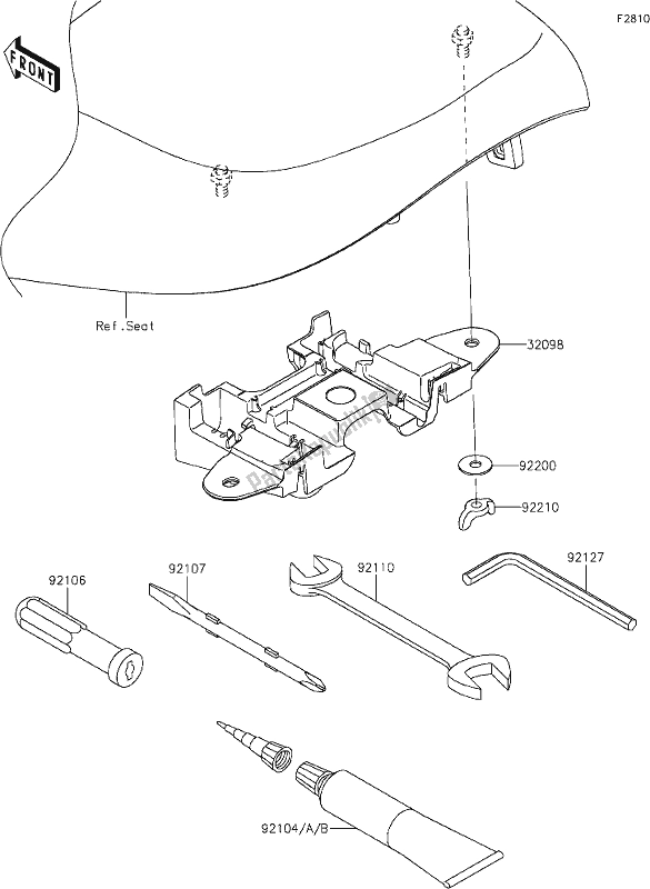 All parts for the 57 Owner's Tools of the Kawasaki Z 900 RS 2021