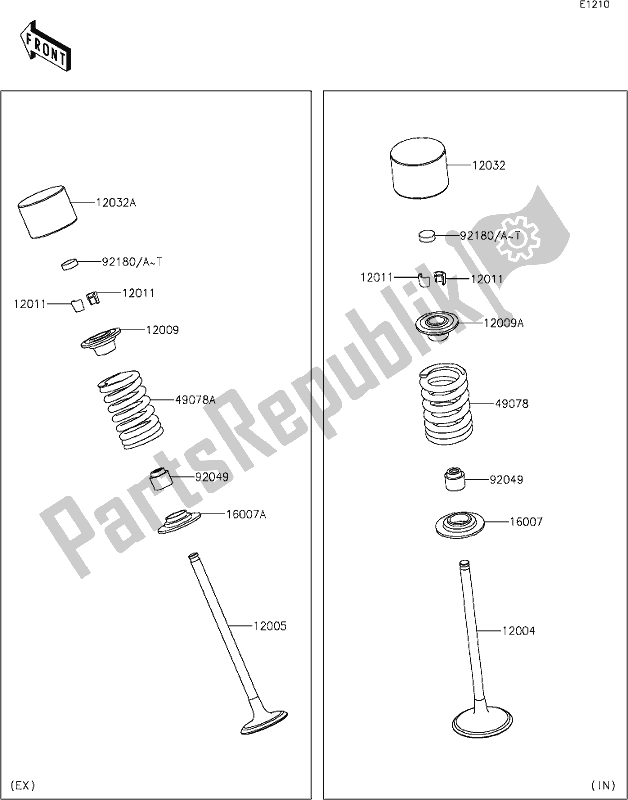 Tutte le parti per il 6 Valve(s) del Kawasaki Z 900 RS 2021