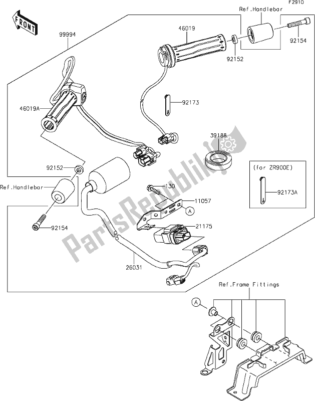 Todas as partes de 61 Accessory(grip Heater) do Kawasaki Z 900 RS 2021