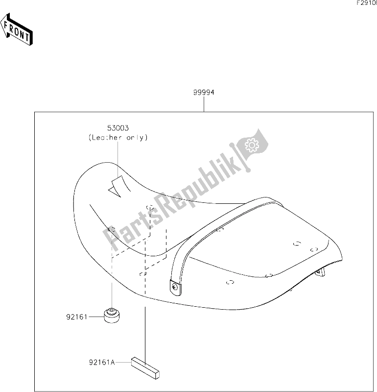 All parts for the 67 Accessory(seat) of the Kawasaki Z 900 RS 2021