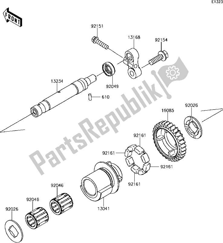 Tutte le parti per il B-11balancer del Kawasaki ZR 1000 Z ABS 2017