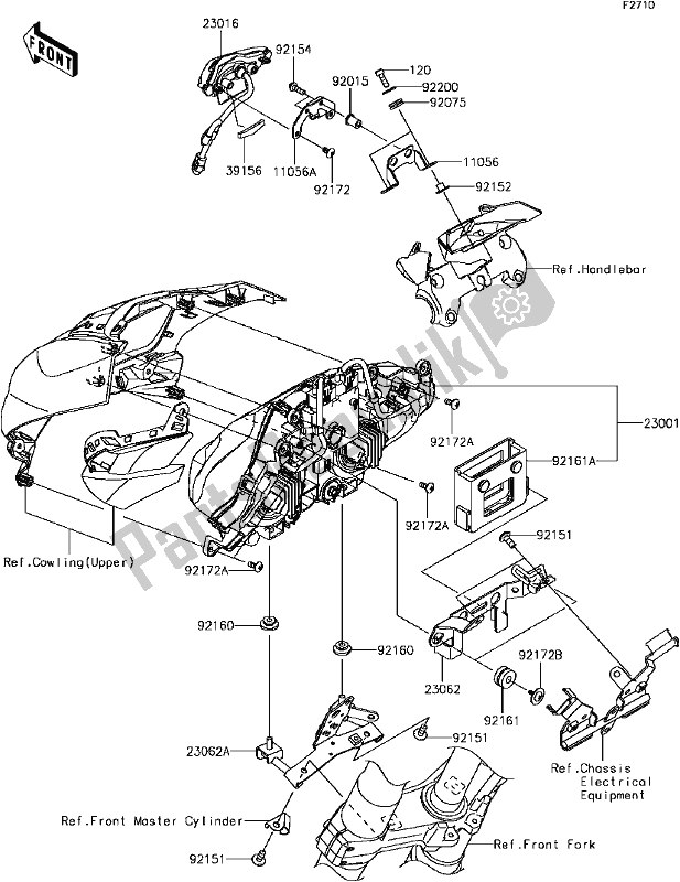 Tutte le parti per il G-4 Headlight(s) del Kawasaki ZR 1000 Z ABS 2017