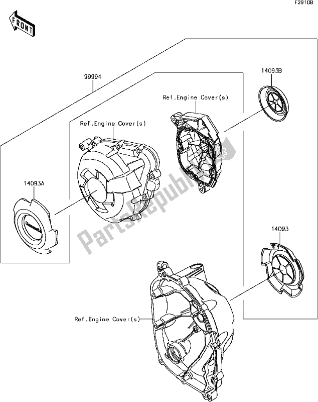 Tutte le parti per il H-7 Accessory(crankcase Ring) del Kawasaki ZR 1000 Z ABS 2017