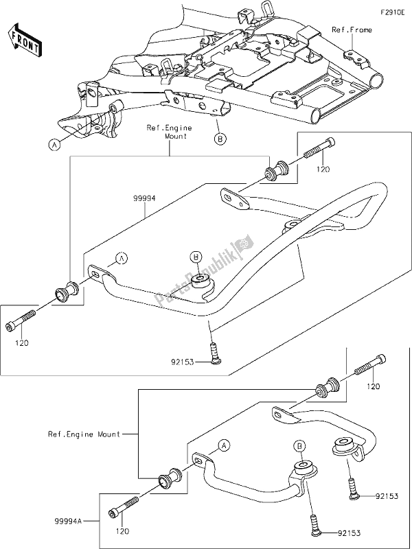 Alle onderdelen voor de 69 Accessory(grip) van de Kawasaki ZR 900 Z RS Cafe 2018