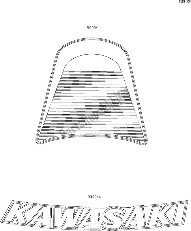 Toutes les pièces pour le 72 Accessory(decals) du Kawasaki ZR 900 Z RS Cafe 2019