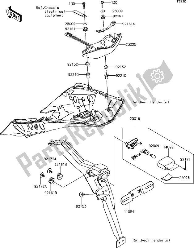 Todas las partes para G-6 Taillight(s) de Kawasaki ZX 1000 Ninja 2017