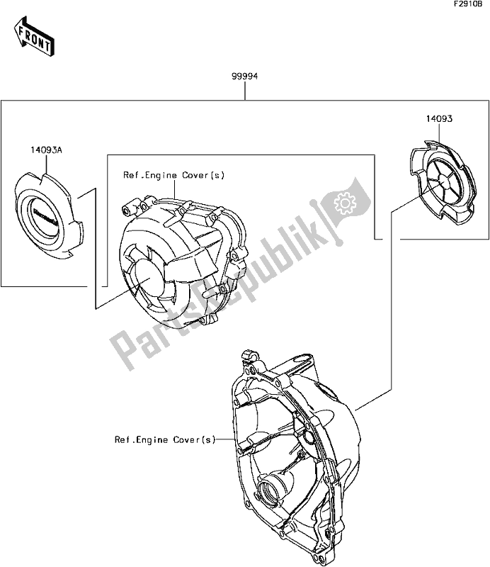 Todas las partes para H-7 Accessory(crankcase Ring) de Kawasaki ZX 1000 Ninja 2017