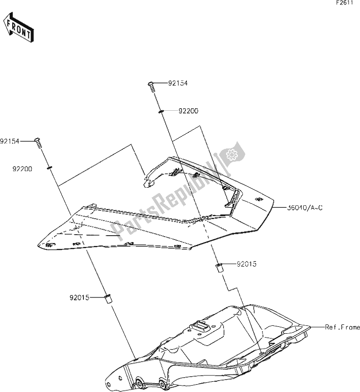Alle onderdelen voor de 52 Side Covers van de Kawasaki ZX 1000 Ninja 2018
