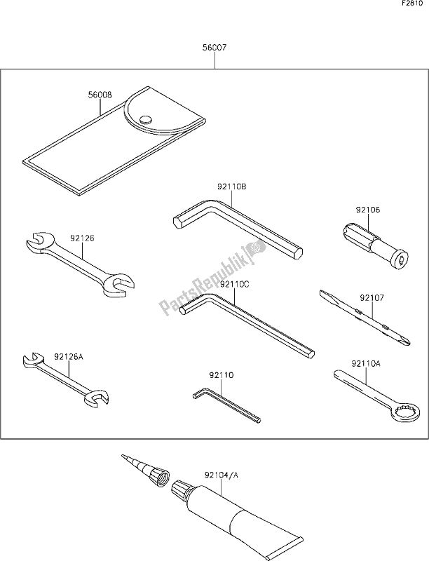 All parts for the 58 Owner's Tools of the Kawasaki ZX 1000 Ninja 2019