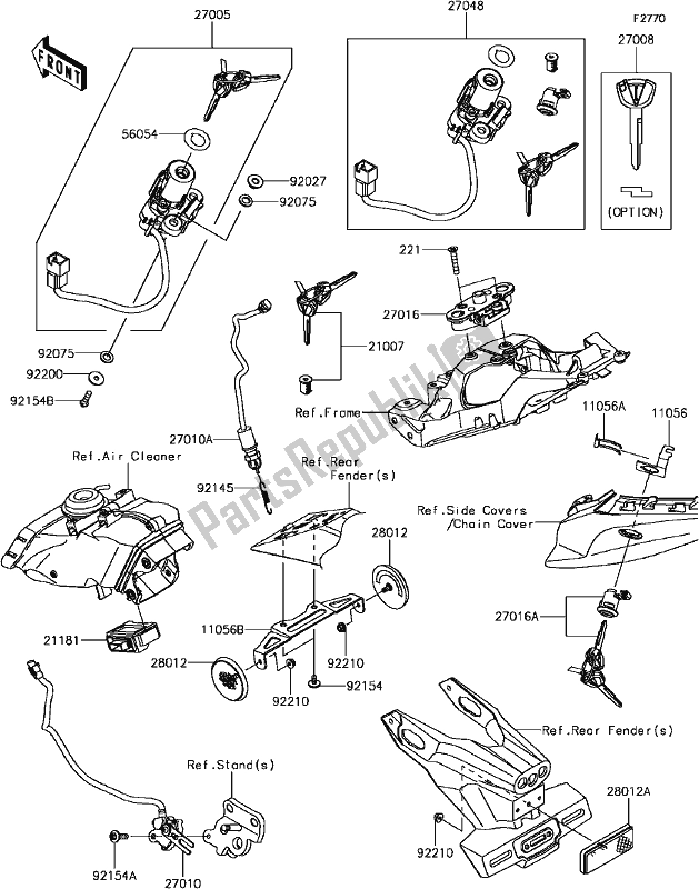 All parts for the G-12ignition Switch of the Kawasaki ZX 1000 Ninja ZX-10R ABS 2017