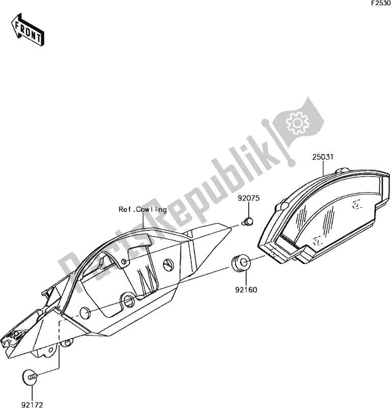 Tutte le parti per il G-4 Meter(s) del Kawasaki ZX 1000 Ninja ZX-10R ABS 2017