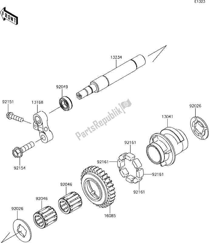 Wszystkie części do 8 Balancer Kawasaki ZX 1000 Ninja ZX-10R SL1 MY 18 2018