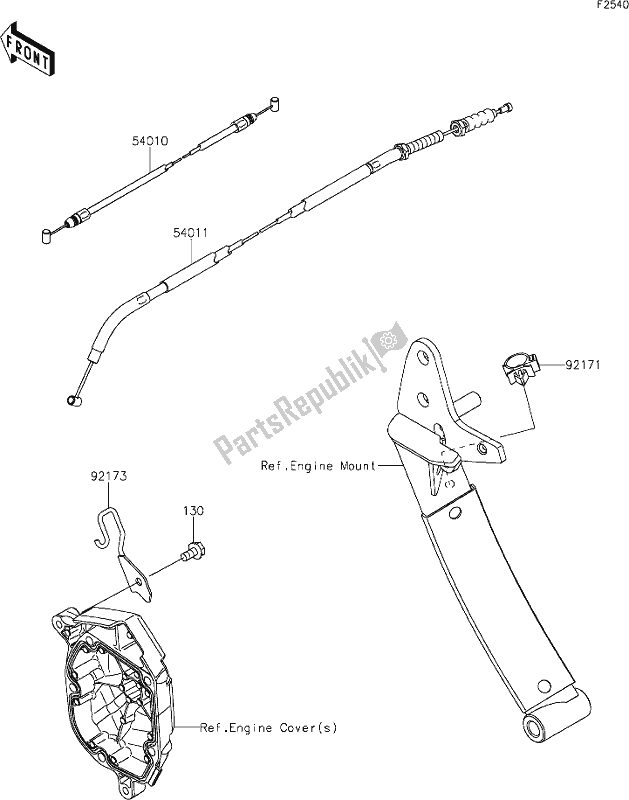 Alle onderdelen voor de 51 Cables van de Kawasaki ZX 1002 Ninja 1000 SX 2021
