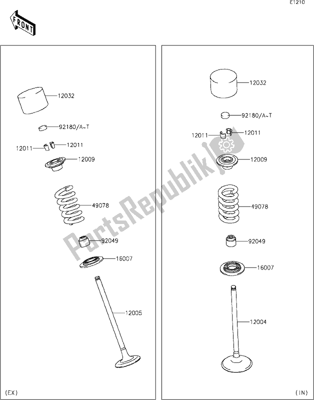 Alle onderdelen voor de 6 Valve(s) van de Kawasaki ZX 1002 Ninja 1000 SX 2021