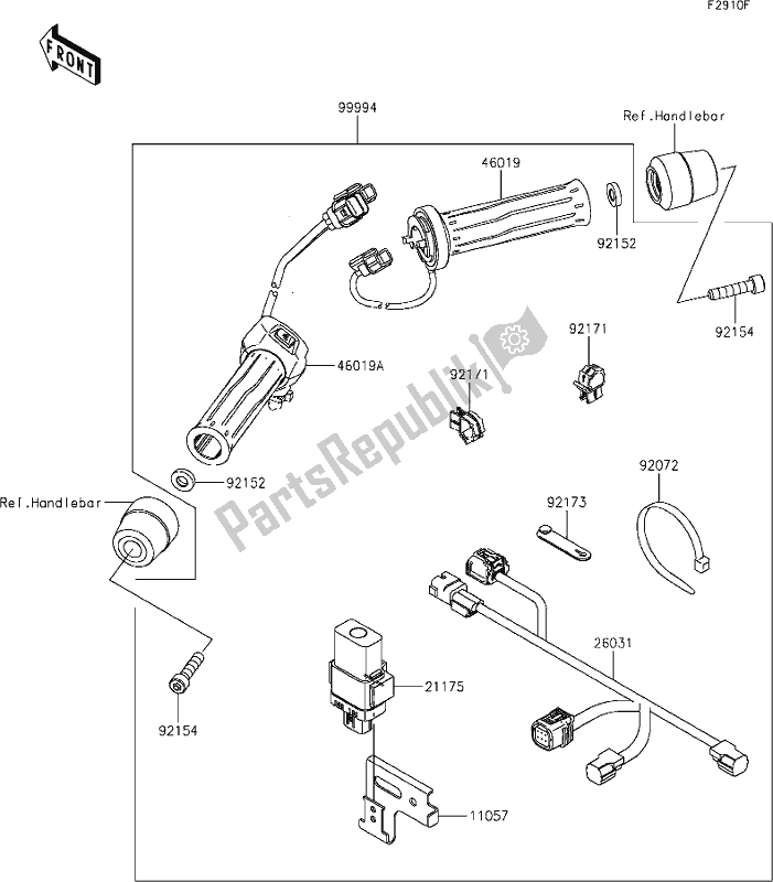 All parts for the 69 Accessory(grip Heater) of the Kawasaki ZX 1002 Ninja 1000 SX 2021