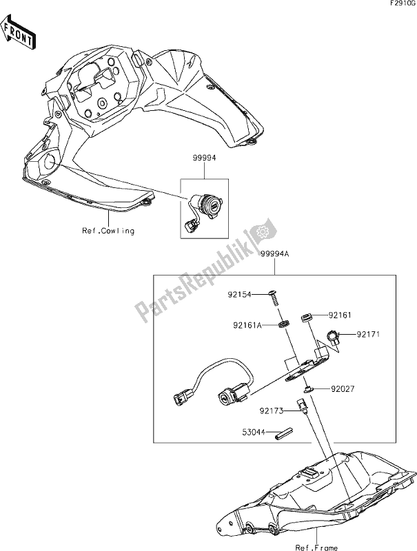 Todas las partes para 70 Accessory(dc And Usb Socket) de Kawasaki ZX 1002 Ninja 1000 SX 2021