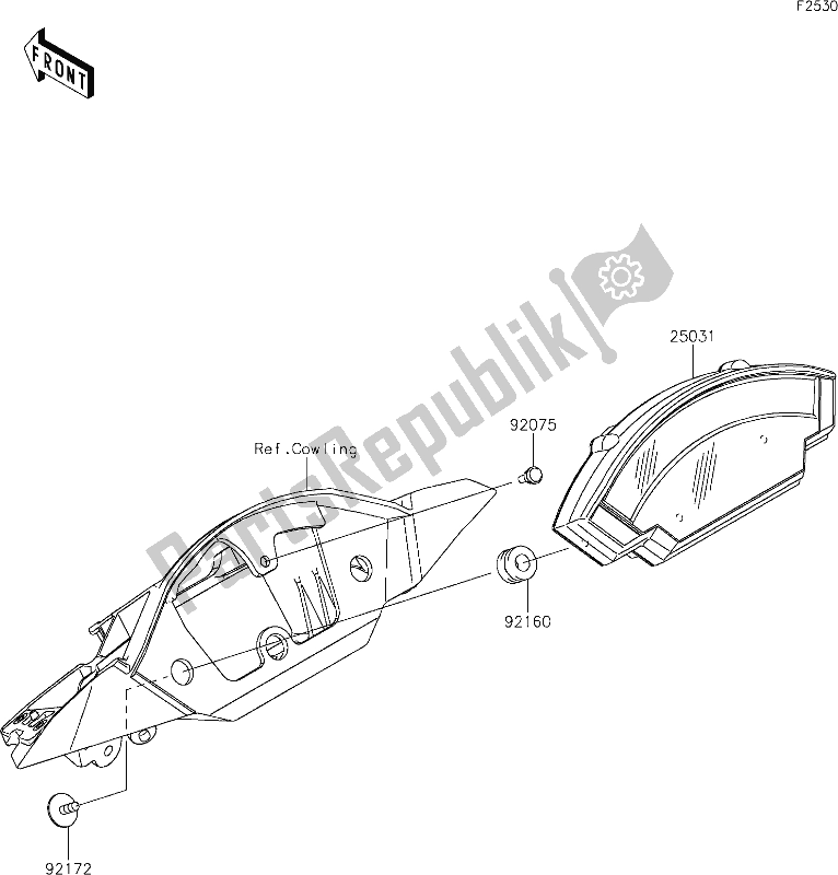 Tutte le parti per il 51 Meter(s) del Kawasaki ZX 1002 Ninja ZX-10 R 1000 2019