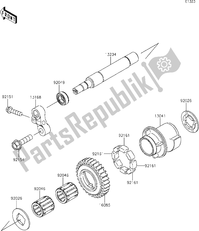 All parts for the 8 Balancer of the Kawasaki ZX 1002 Ninja ZX-10 R 1000 2019