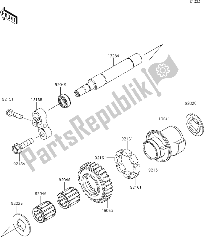 Alle onderdelen voor de 8 Balancer van de Kawasaki ZX 1002 Ninja ZX-10 R 1000 2020