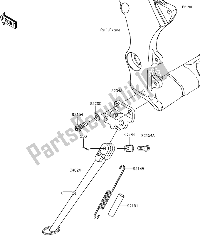 All parts for the 36 Stand(s) of the Kawasaki ZX 1002 Ninja ZX-10R SE 1000 2018