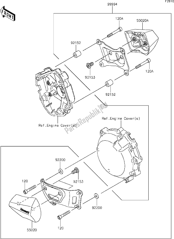 All parts for the 64 Accessory of the Kawasaki ZX 1002 Ninja ZX-10 RR 1000 2019