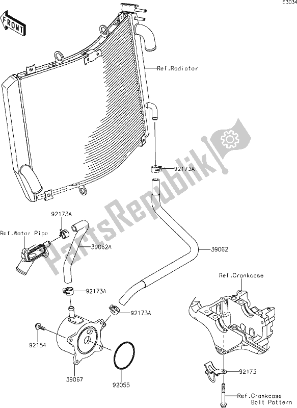 Todas las partes para 25 Oil Cooler de Kawasaki ZX 1400 Ninja ZX-14 R 2021