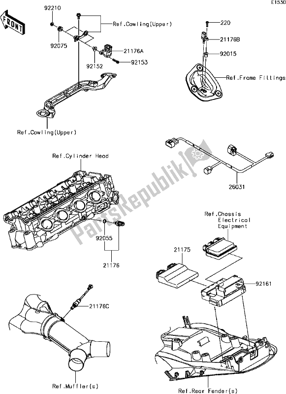 Toutes les pièces pour le C-11fuel Injection du Kawasaki ZX 1400 Ninja ZX-14R ABS 2017