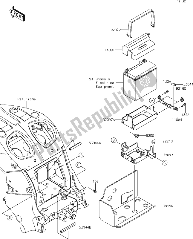 Wszystkie części do 30 Battery Case Kawasaki ZX 1400 Ninja ZX-14R ABS Brembo Ohlins 2018