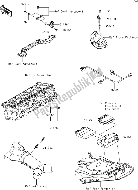 All parts for the 19 Fuel Injection of the Kawasaki ZX 1400 Ninja ZX-14R ABS Brembo Ohlins 2019