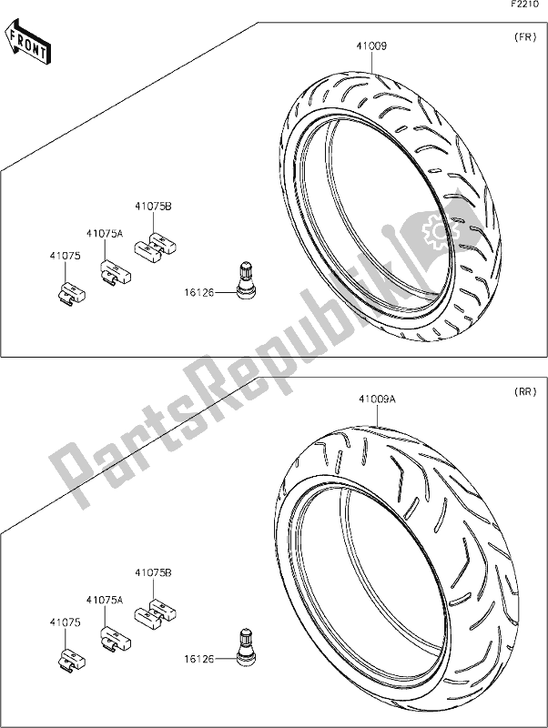 Todas las partes para 37 Tires de Kawasaki ZX 1400 Ninja ZX-14R ABS Brembo Ohlins 2020