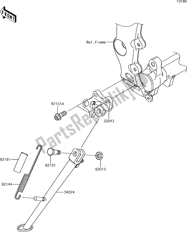 Tutte le parti per il 37 Stand(s) del Kawasaki ZX 600 Ninja ZX-6 R 2018