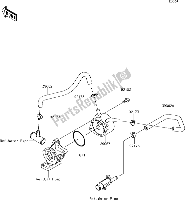 Tutte le parti per il 25 Oil Cooler del Kawasaki ZX 636 Ninja ZX-6R ABS 2018