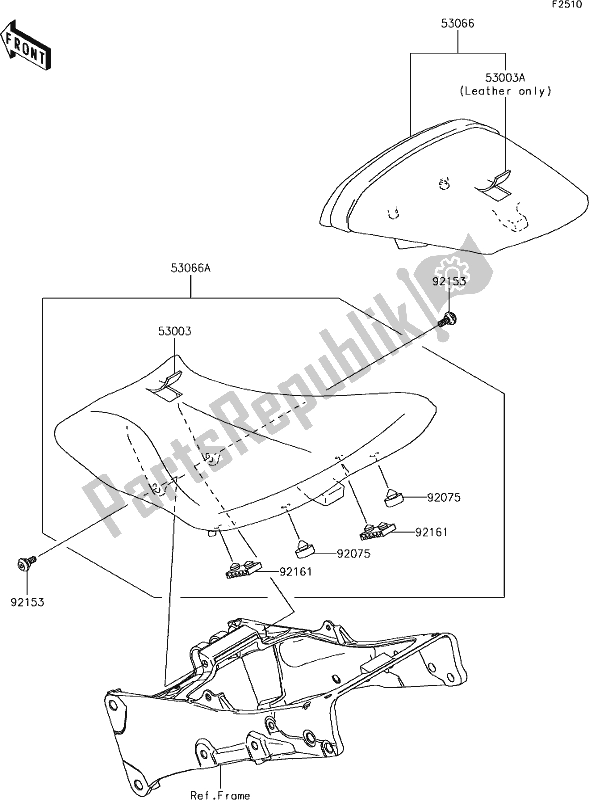 Tutte le parti per il 48 Seat del Kawasaki ZX 636 Ninja ZX-6R ABS 2018