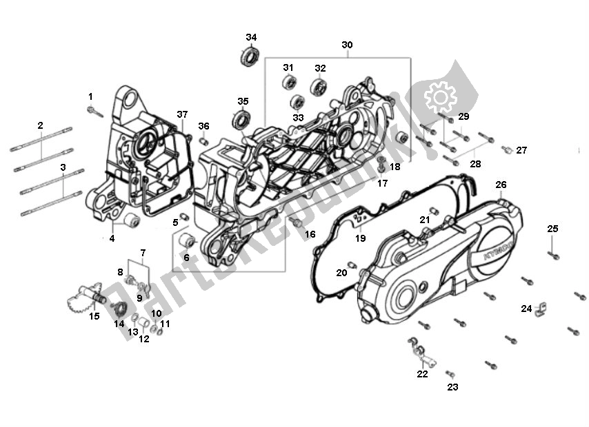 Todas as partes de Carterhelft do Kreidler Flory Classic Kreidler 50 2000 - 2010