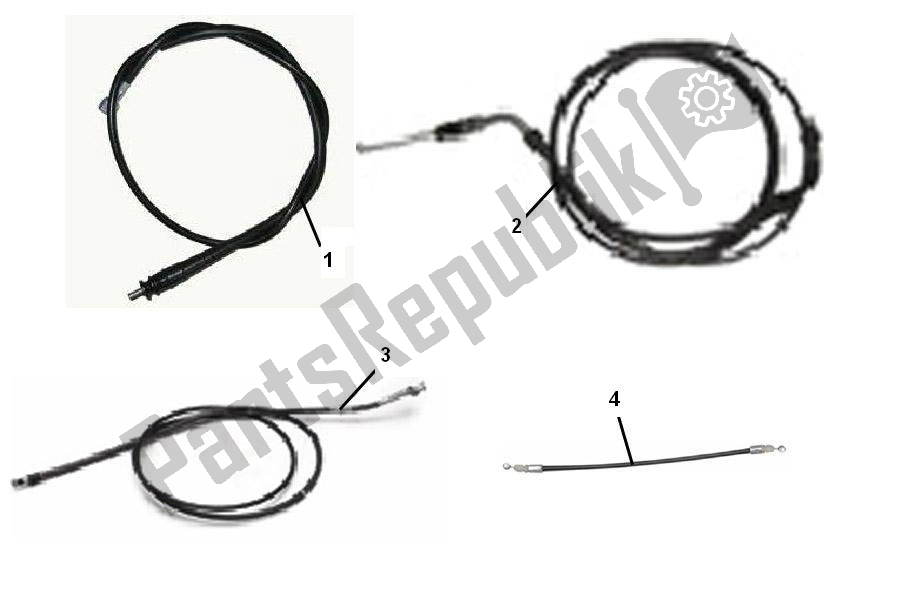 Alle onderdelen voor de Kabels van de Kreidler Flory Classic Kreidler 50 2000 - 2010