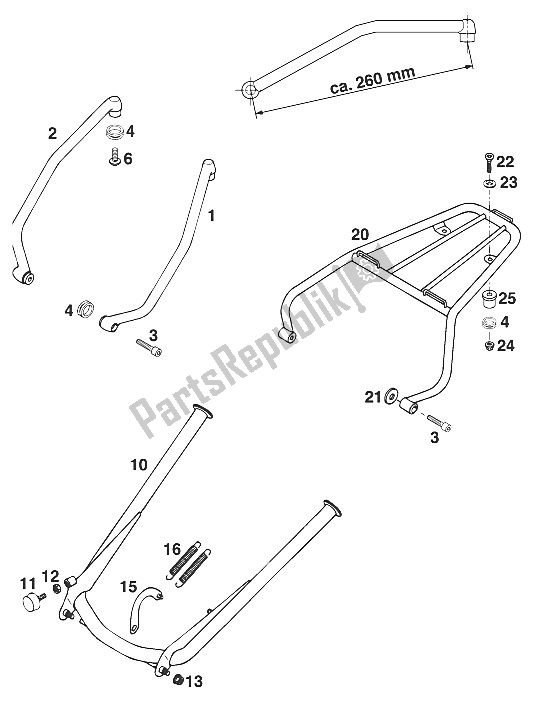 All parts for the Accessories Duke '97 of the KTM 620 Duke E USA 1997