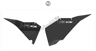 All parts for the Decal of the KTM 300 XC W South Africa 2009