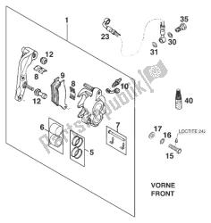 étrier de frein avant 125 lc2 '98