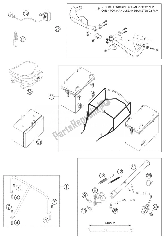 Toutes les pièces pour le Pièces Jointes 640 Lc4 Aventure du KTM 640 LC4 Adventure USA 2003